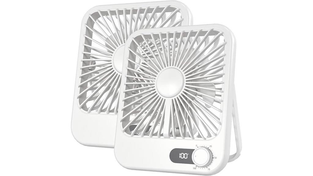 portable rechargeable travel fans