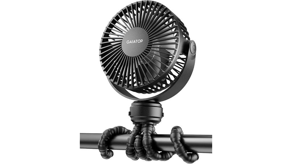 portable stroller clip fan