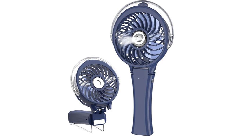 portable summer misting fan