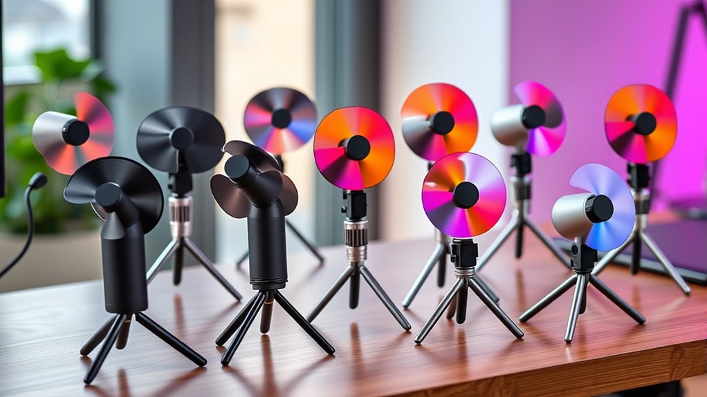 portable usb fan tripod