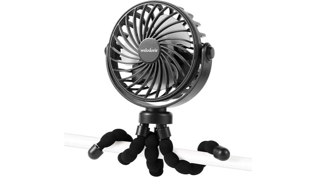 portable usb stroller fan