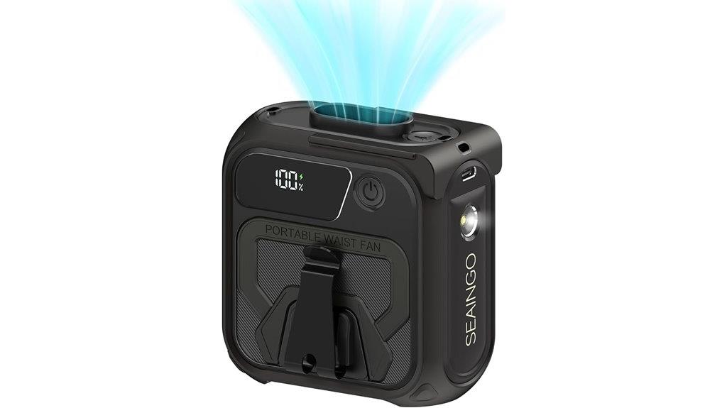 portable waist fan rechargeable