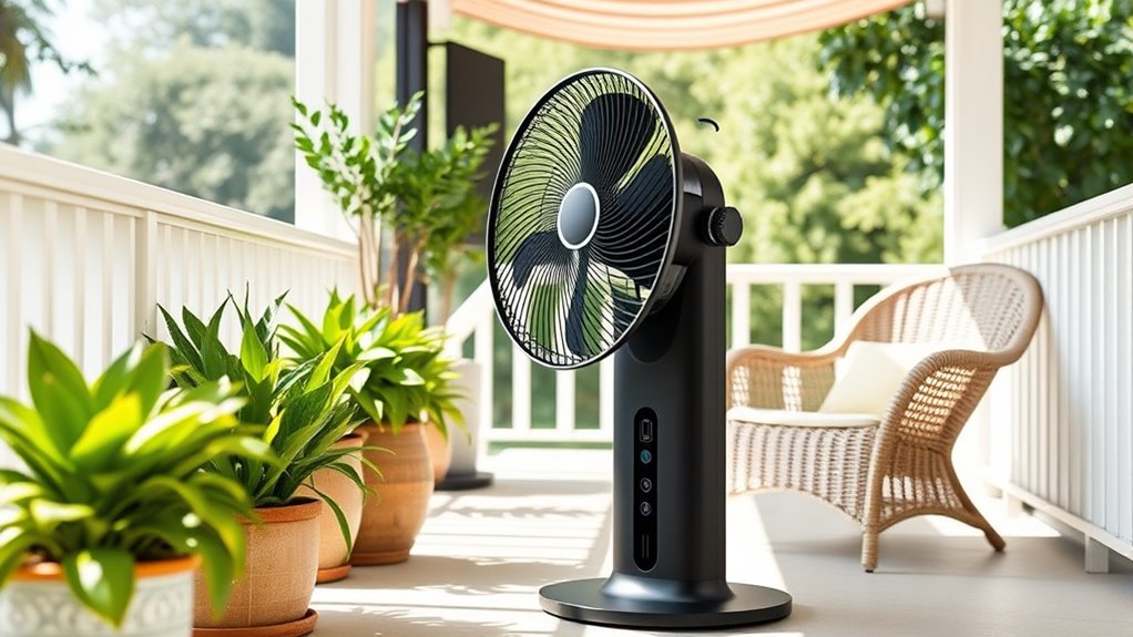 portable weatherproof adjustable airflow