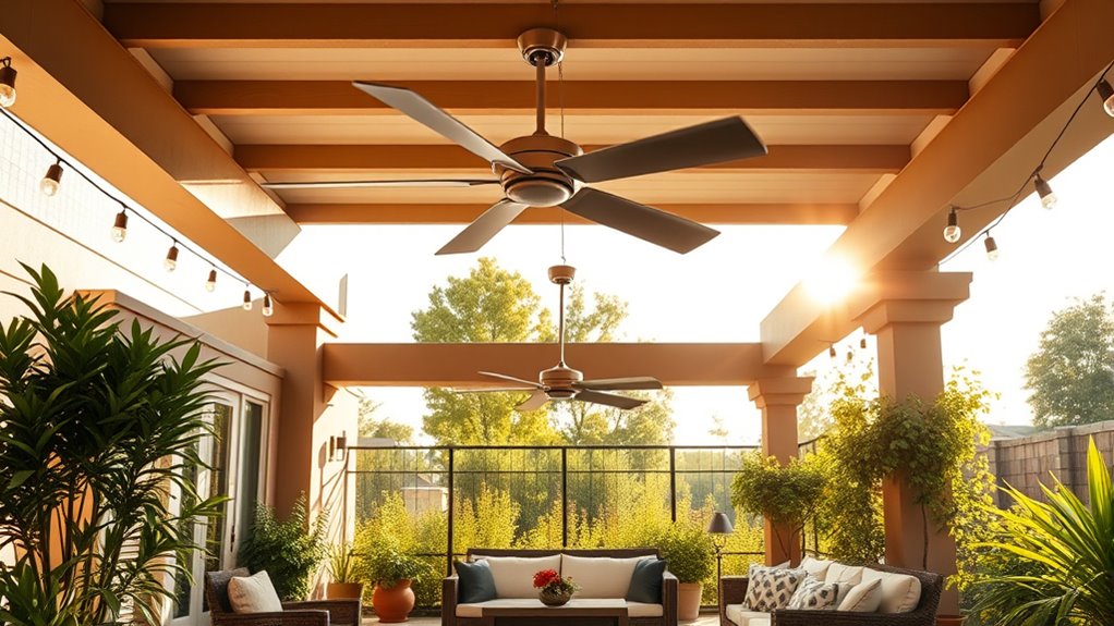 proper outdoor fan placement
