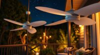 quiet bedroom patio fans