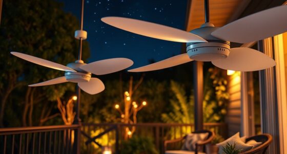 quiet bedroom patio fans