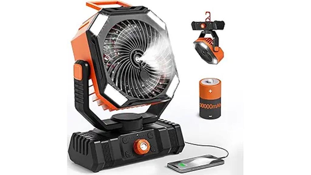 rechargeable fan with misting