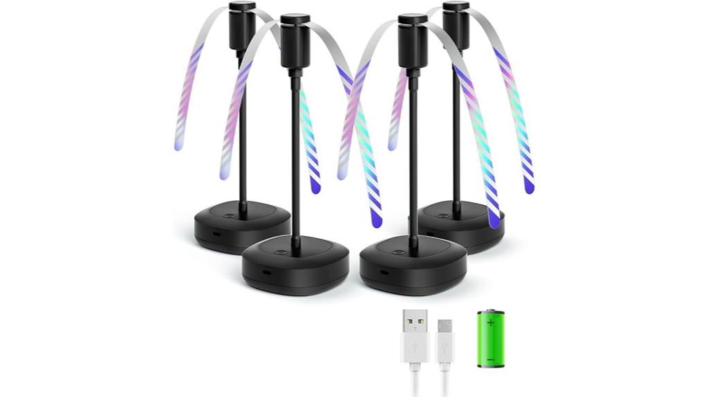 rechargeable food table fans