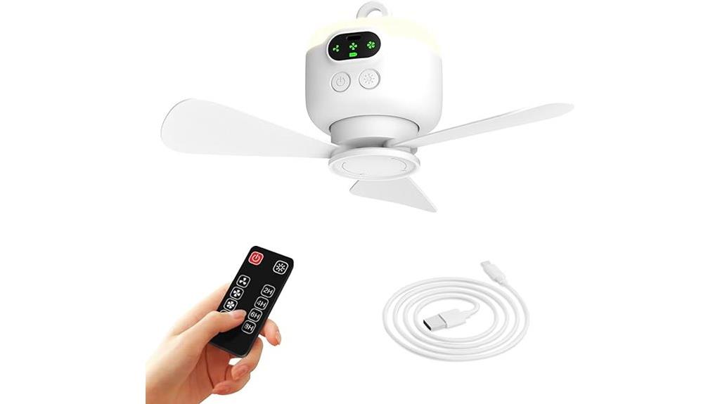 rechargeable portable camping fan