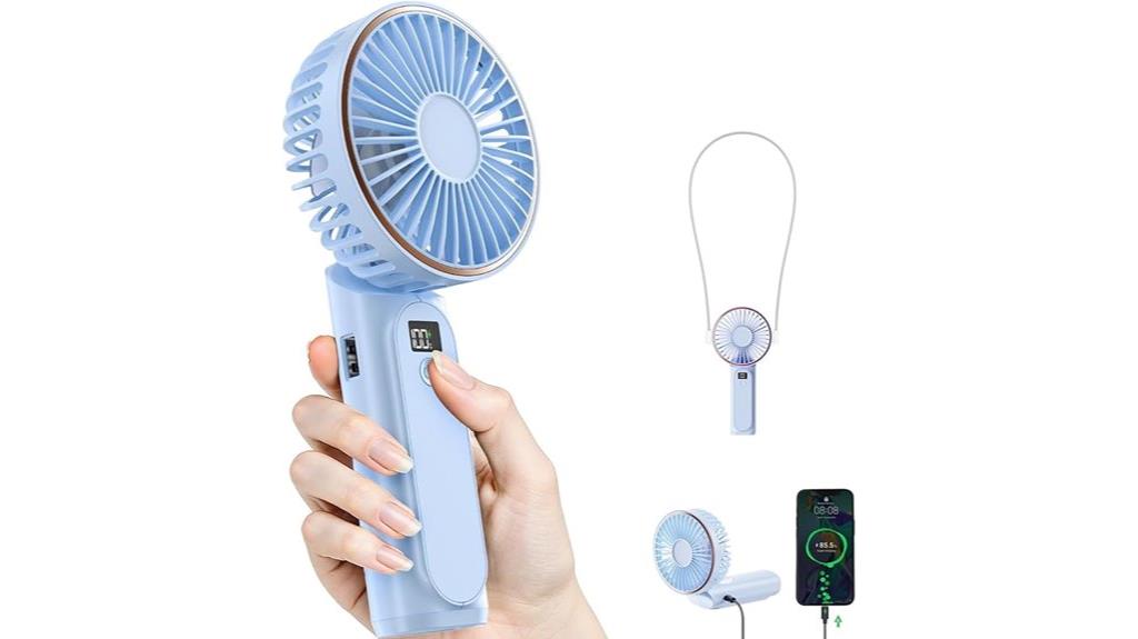 rechargeable portable hand fan