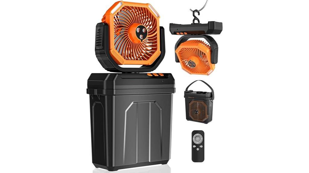 rechargeable portable misting fan