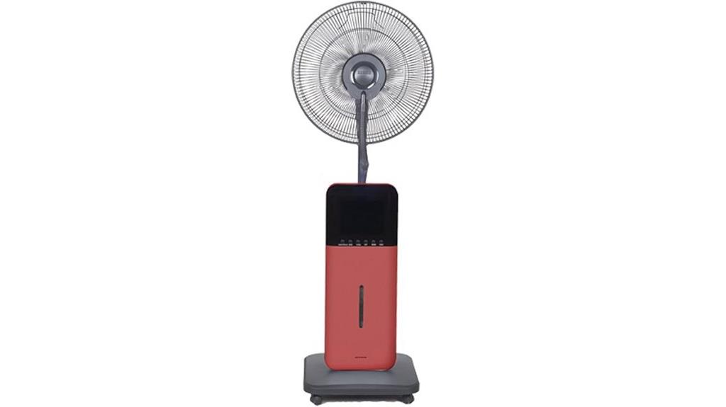 red bluetooth fan speaker