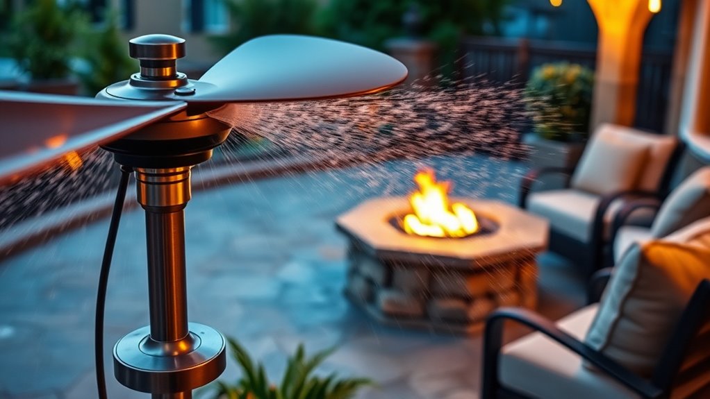 safe outdoor misting fire