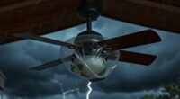 secure fans during storms