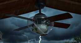 secure fans during storms