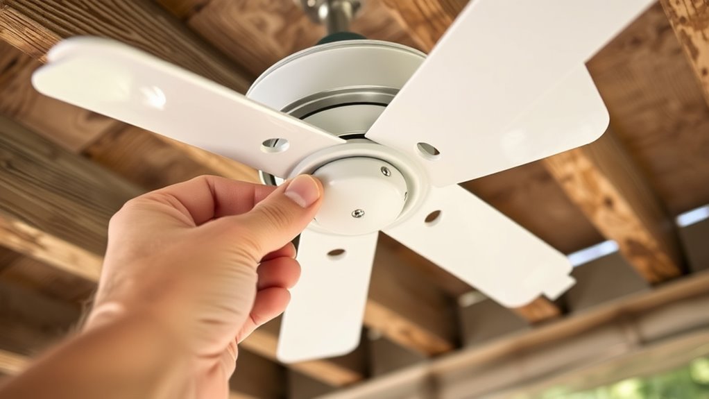 securely mount ceiling fan