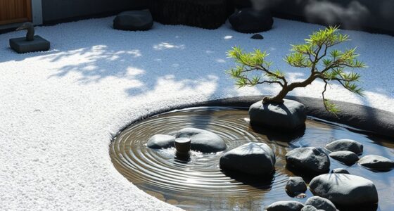 serene airflow and water