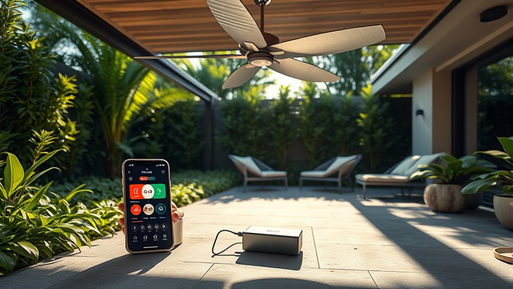 set up iot patio fan