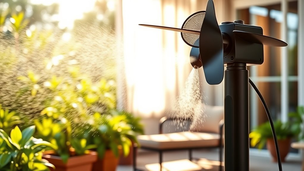 silent cooling mist fans