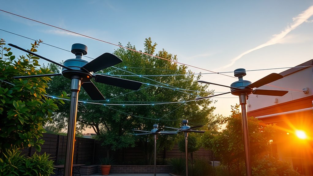 smart outdoor fan mesh network