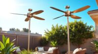 solar powered patio fans