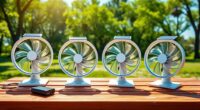 solar powered portable fan