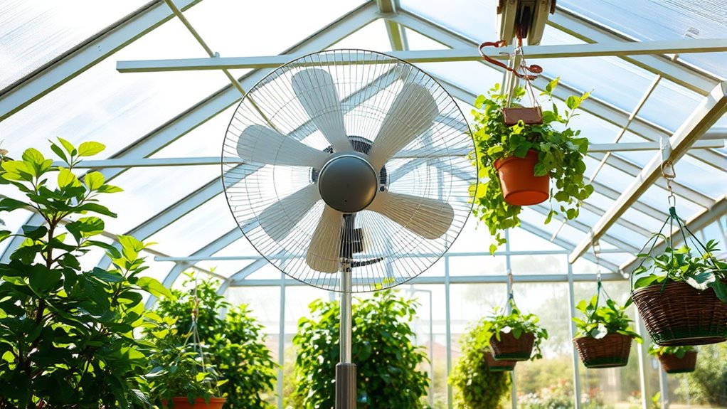 strategic fan placement ensures optimal ventilation
