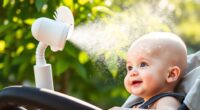 stroller misting fan options