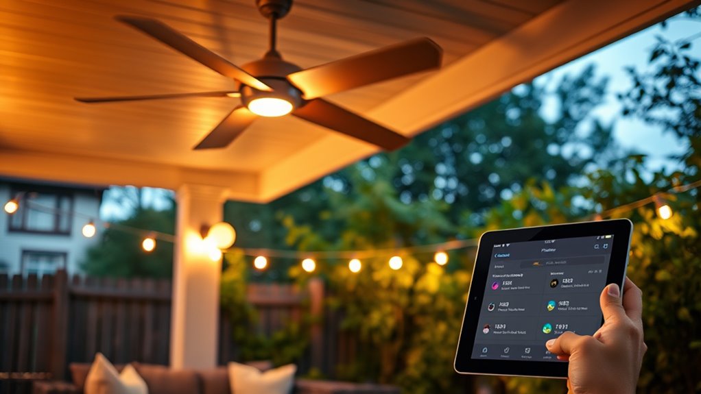 sync outdoor fans automatically