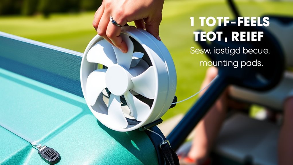 tool free golf cart fan installation