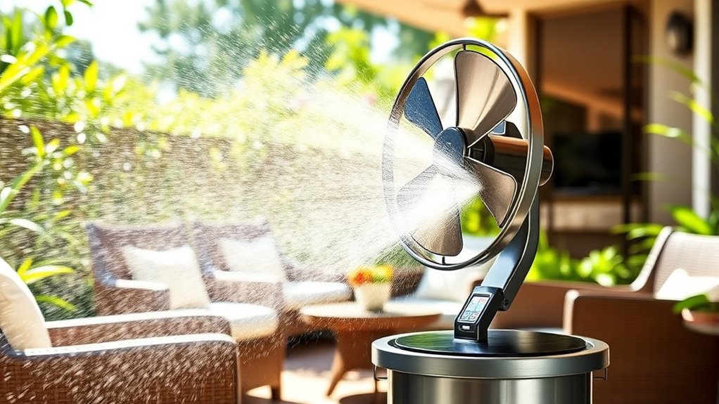 top bucket misting fan kits