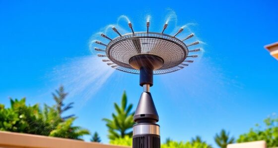 top cooling misting fans
