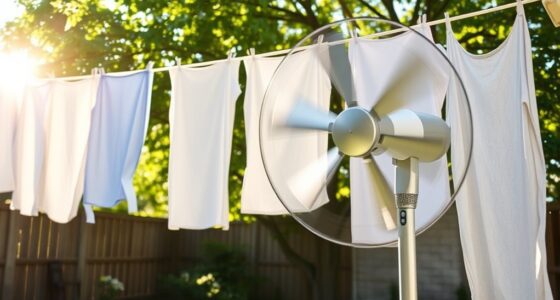 use fans for faster drying