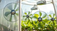 using fans for greenhouse temperature