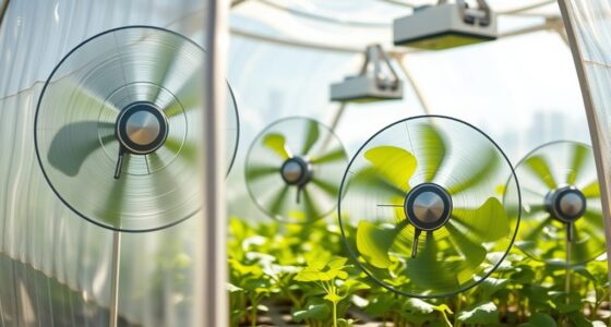 using fans for greenhouse temperature