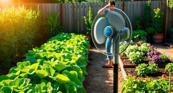 using fans to improve garden growth