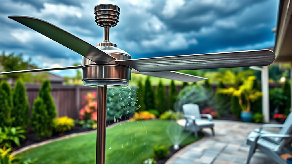 weatherproof outdoor fan features