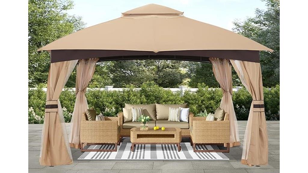 10x10 gazebo with mosquito net