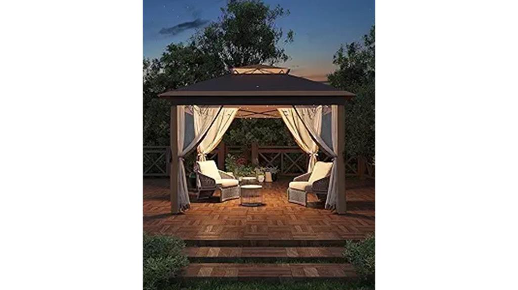 11x11 gazebo with net