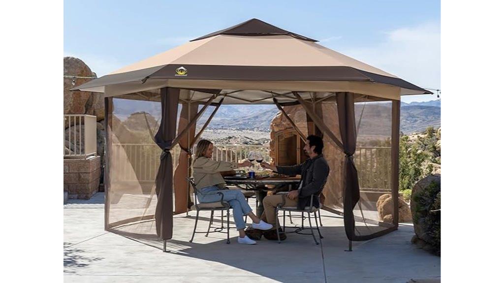 13x13 gazebo with mosquito netting