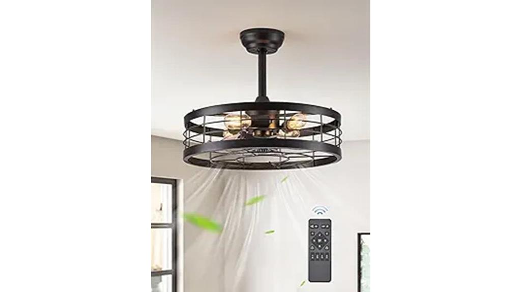 20 inch caged fan light