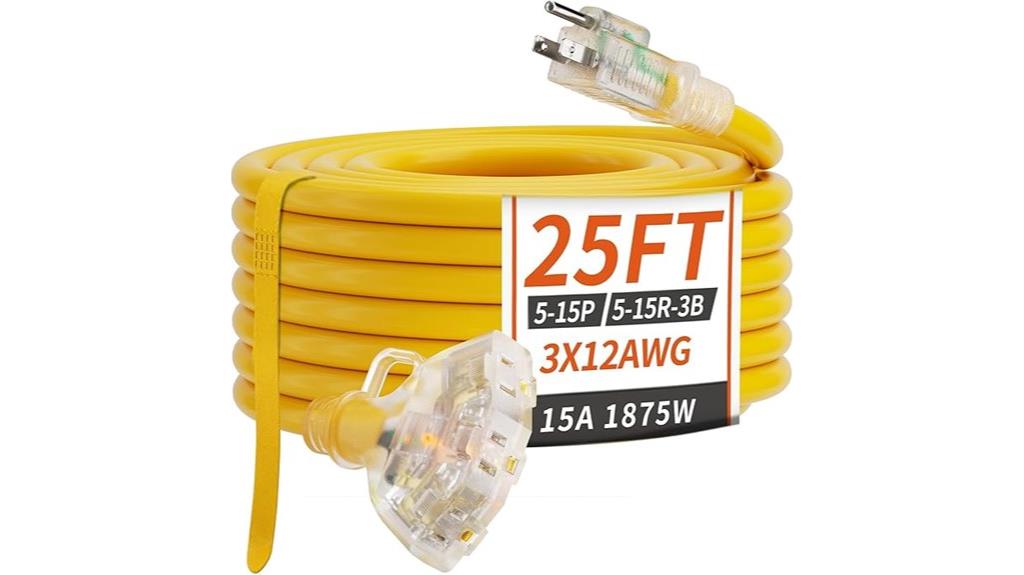 25 foot 12 3 outdoor cord