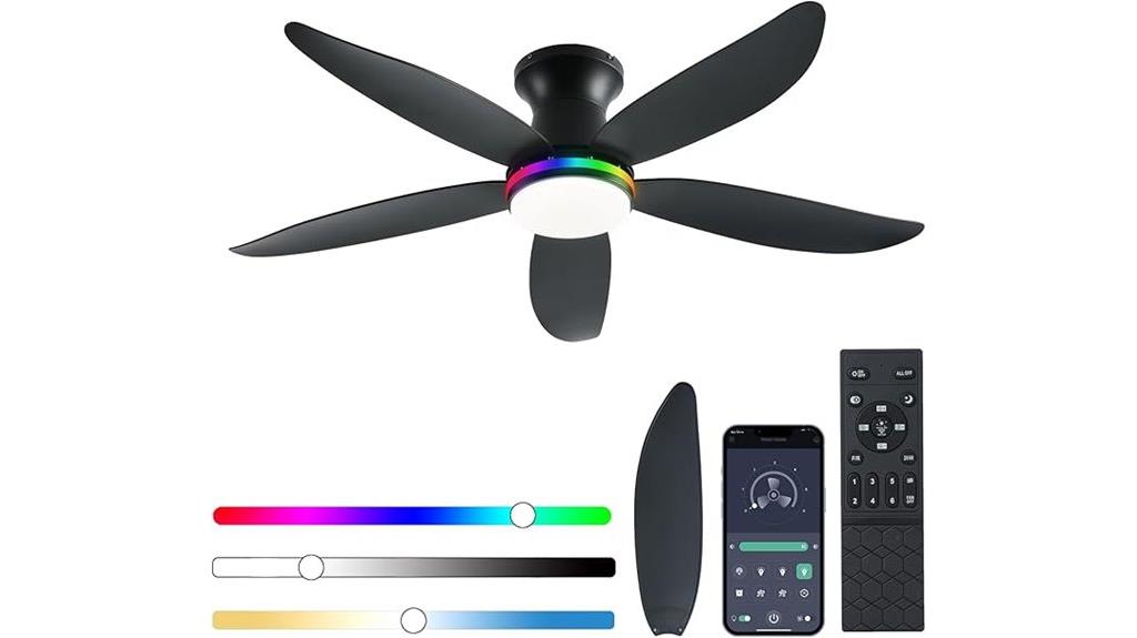 48 inch rgb ceiling fan