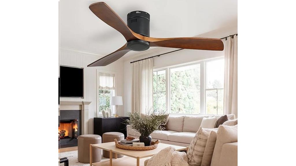 52 inch wooden ceiling fan