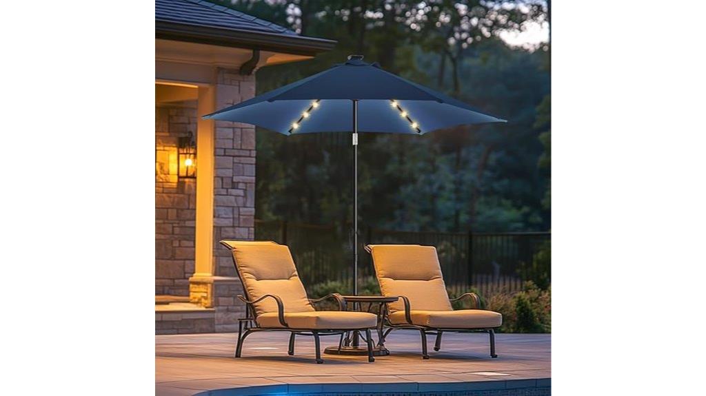 7 5ft solar led umbrella