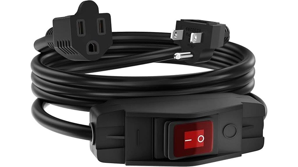 8 ft waterproof extension cord
