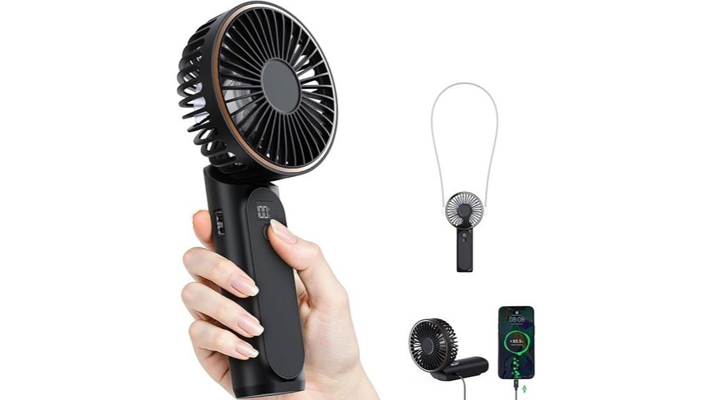 adjustable rechargeable handheld fan