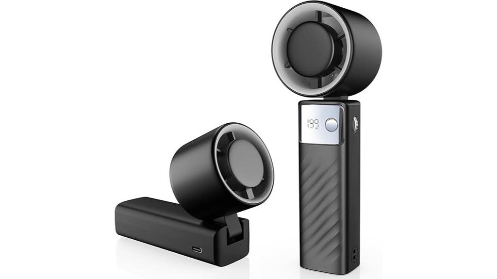 adjustable speed handheld fan