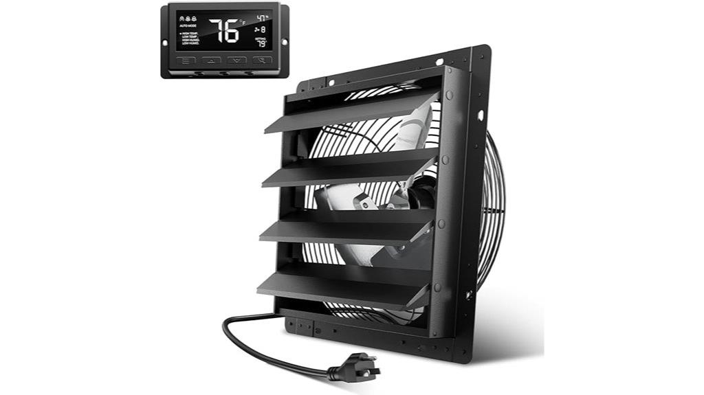 adjustable temperature humidity fan