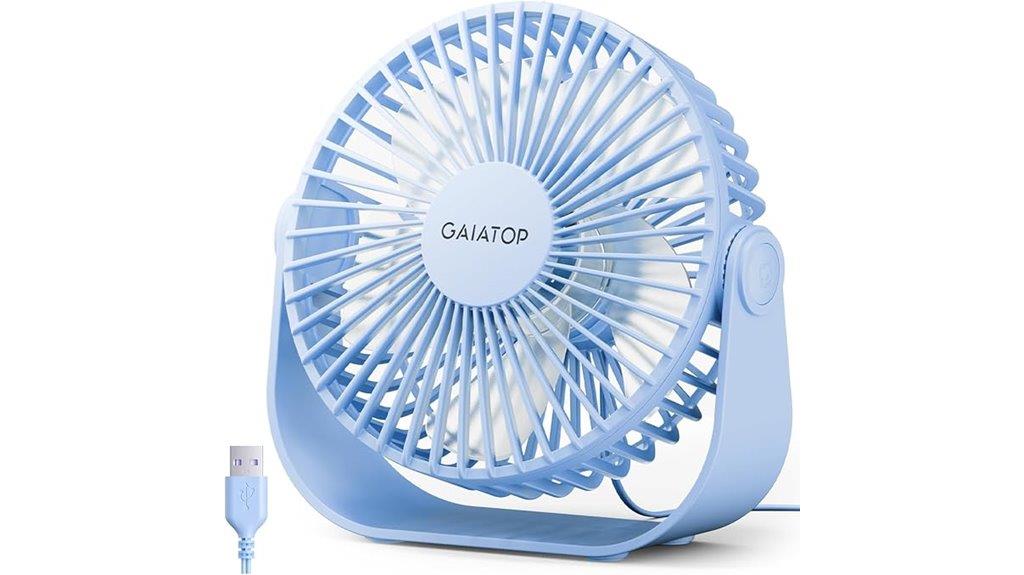 adjustable usb desk fan